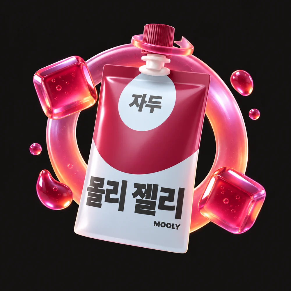 자두 맛 파우치, 짙은 붉은 캡